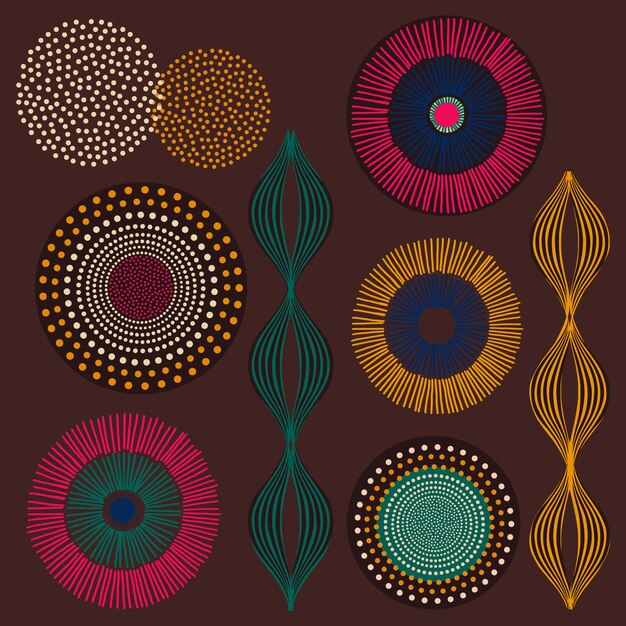 African tribal design set