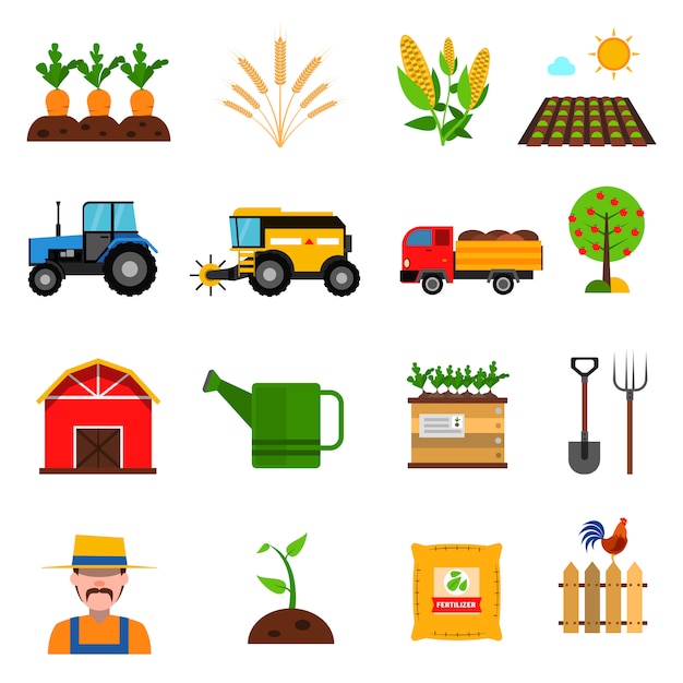 Agriculture Icons Set