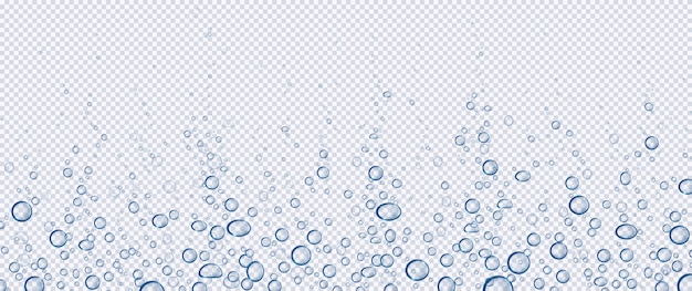 Free Vector air bubbles, effervescent water fizz, aqua motion