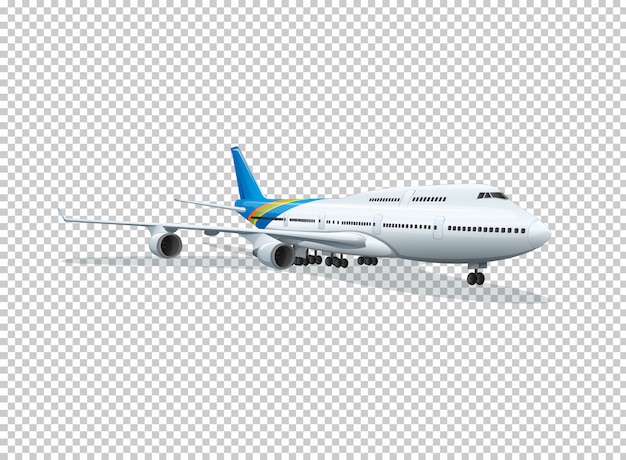 Airplane on transparent background