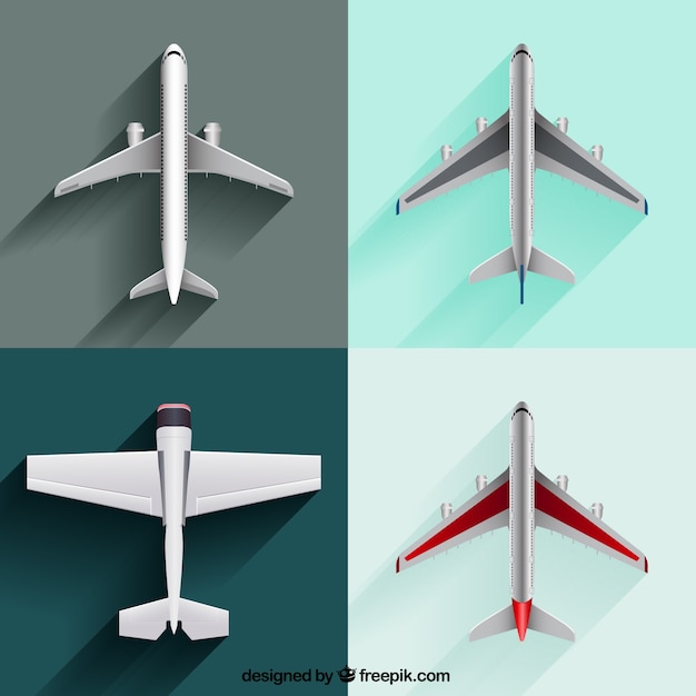 Free vector airplanes collection