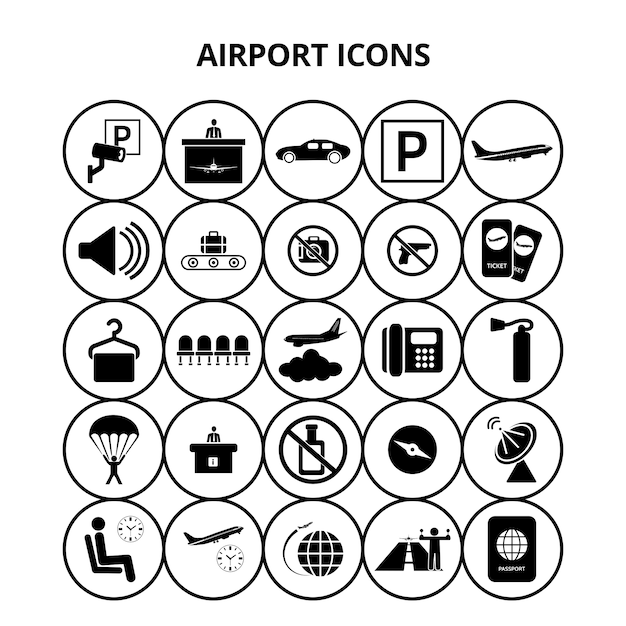 Airport icons