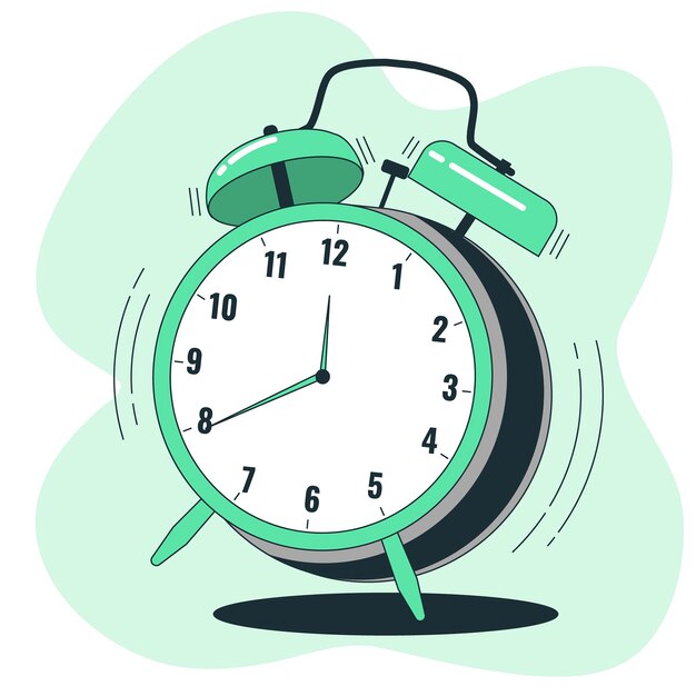 Alarm clock concept illustration