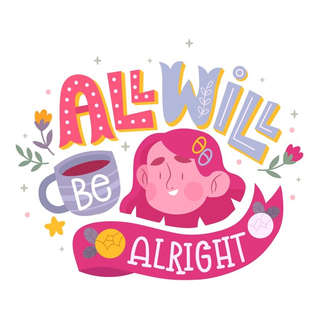 All will be alright lettering