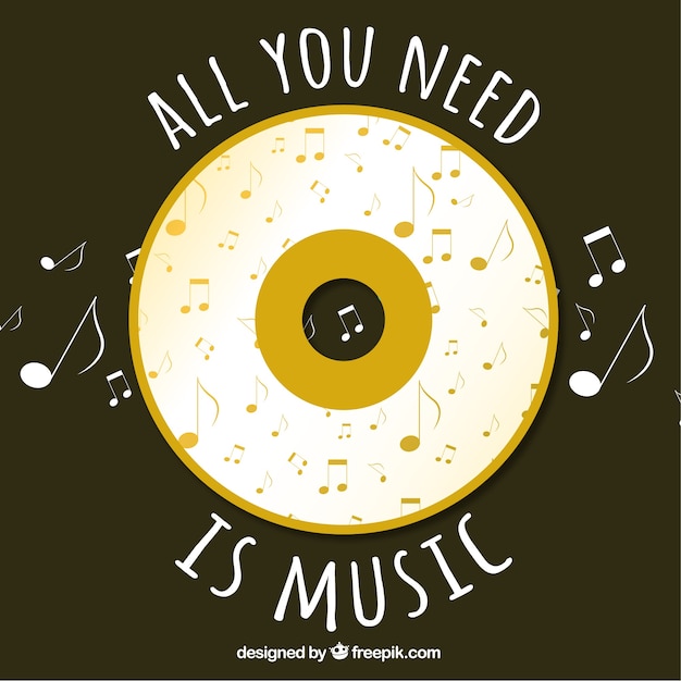 All you need is music background