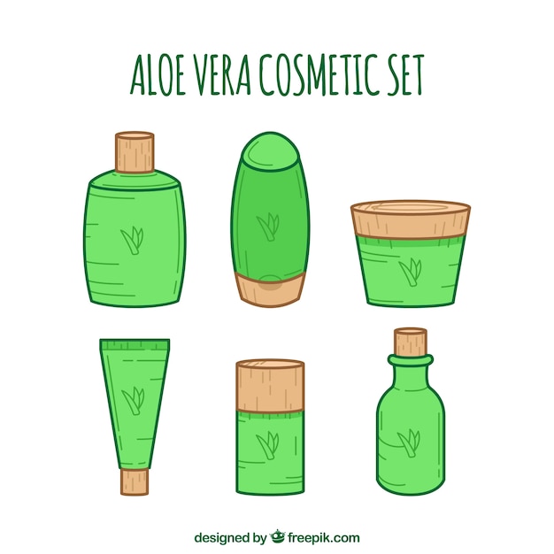 Aloe vera cosmetic collection