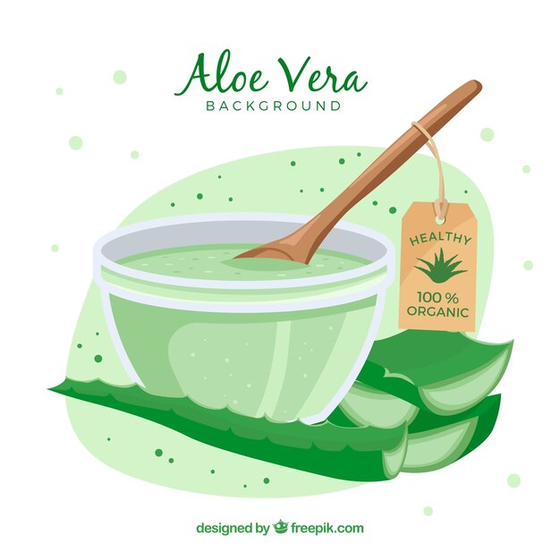 Aloe vera lotion background