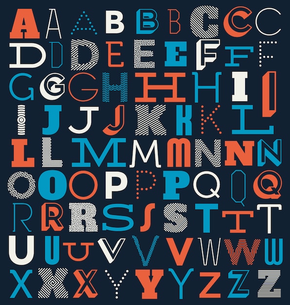 Alphabet background design