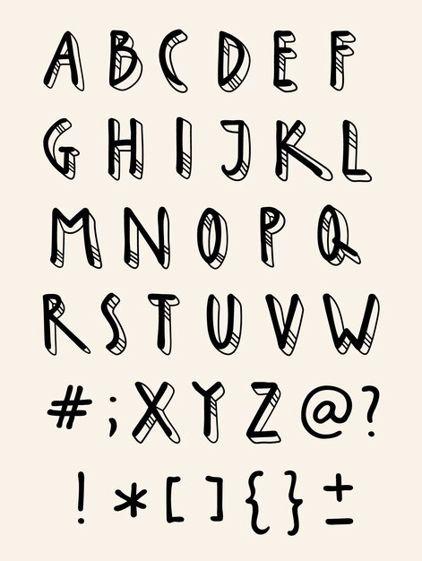 Alphabet design