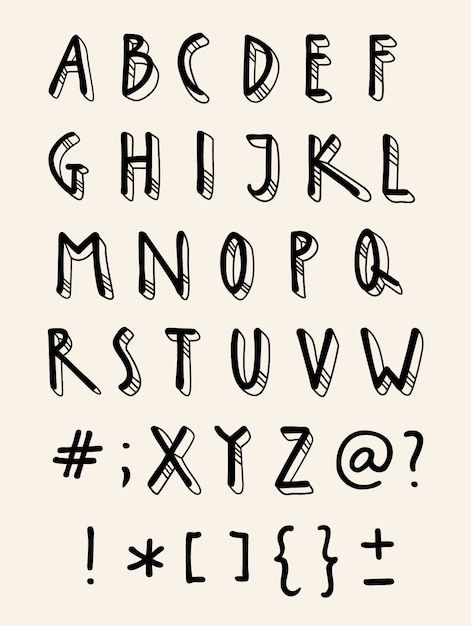 Alphabet design