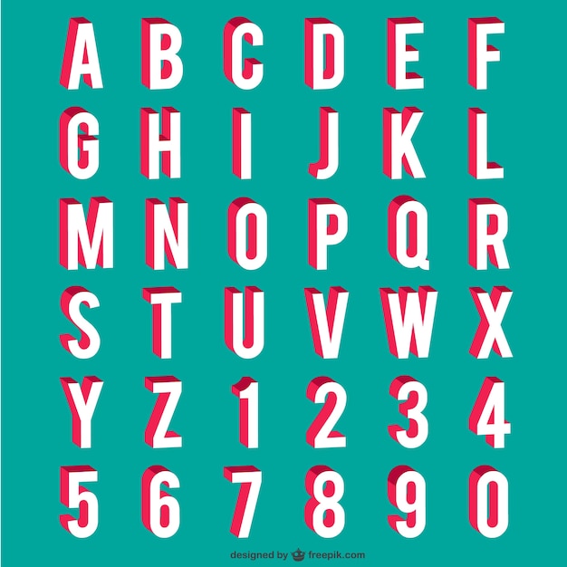 Alphabet and numbers