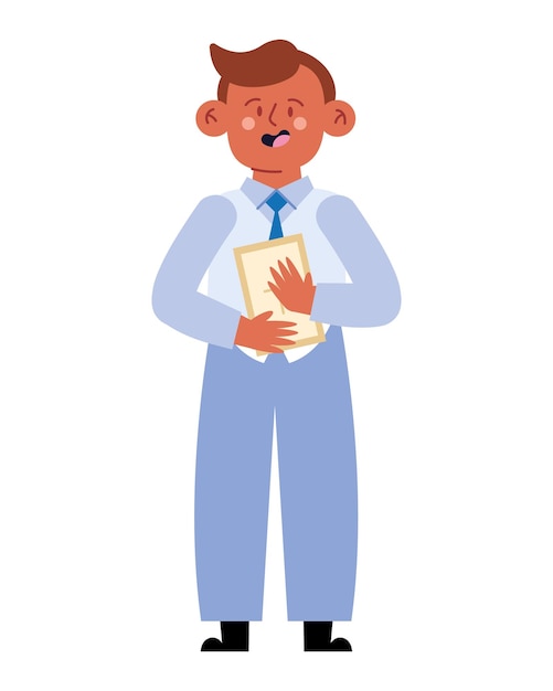 Free Vector altar boy with bible