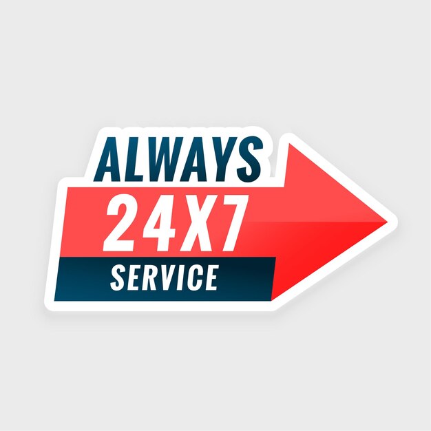 always service everyday background with arrow