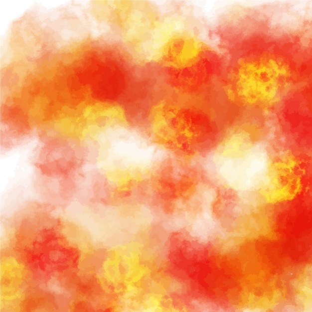 Free Vector amazing watercolor texture, red and yellow tones