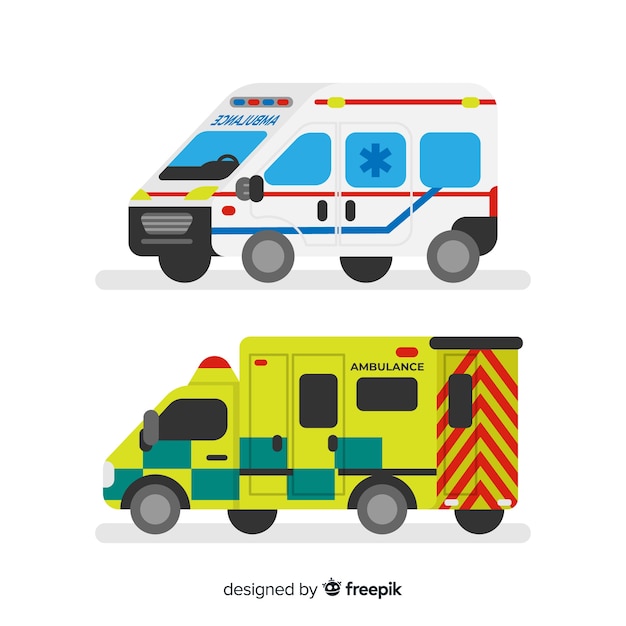 Free vector ambulance concept