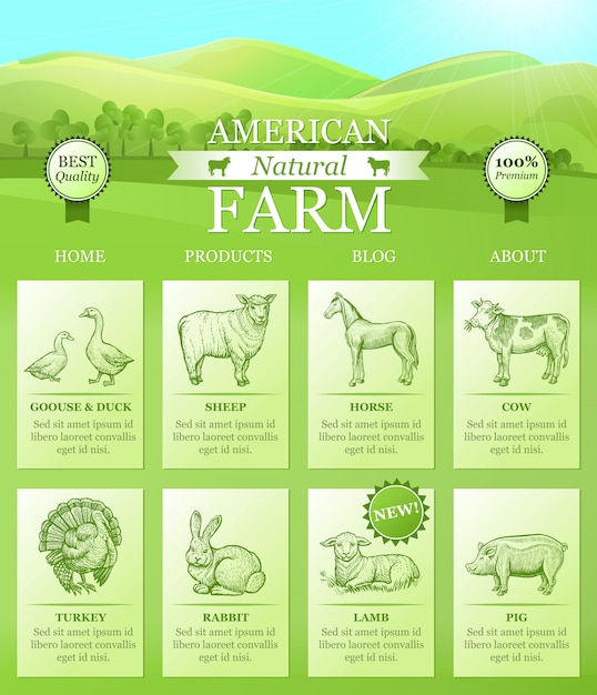 American Farm landing for website 