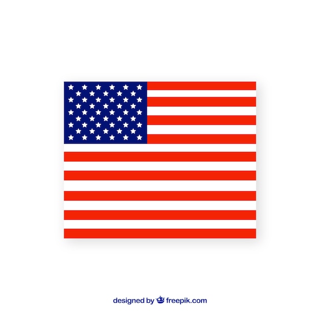 Free Vector american flag background