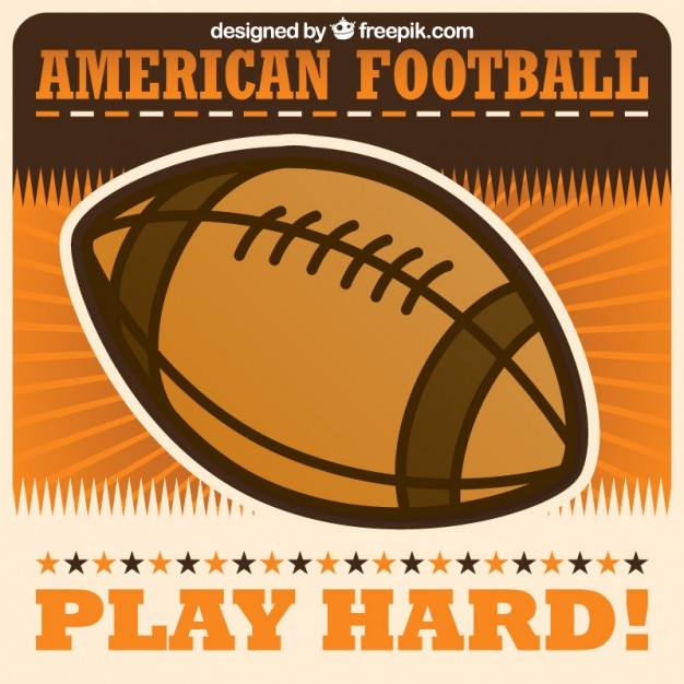 American football ball vector