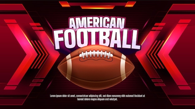 American football championship template