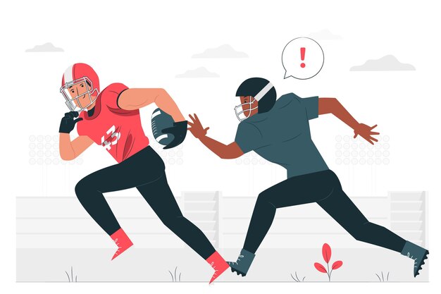 American football concept illustration