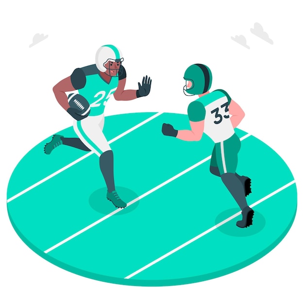 Free Vector american football concept illustration