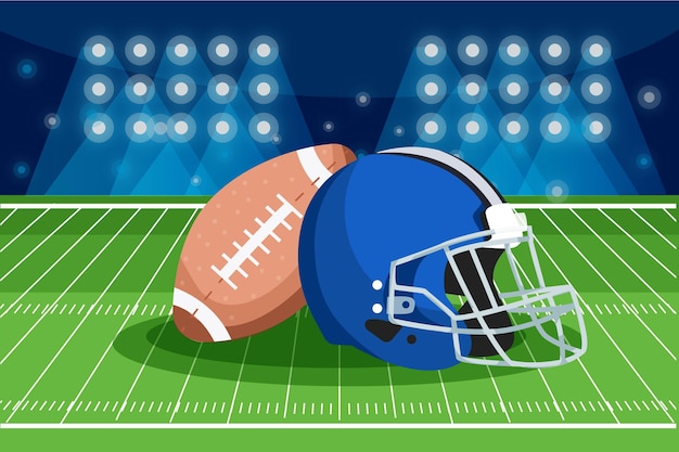 Free Vector american football concept illustration