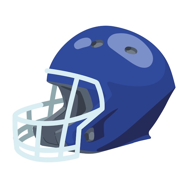 Free vector american football headgear isolated icon