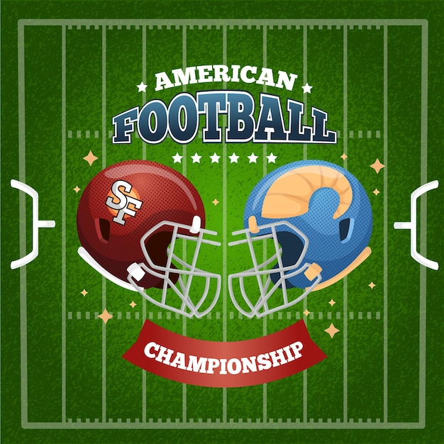 Free Vector american football illustration