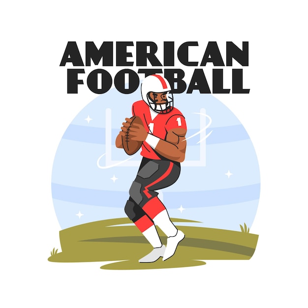 Free Vector american football illustration