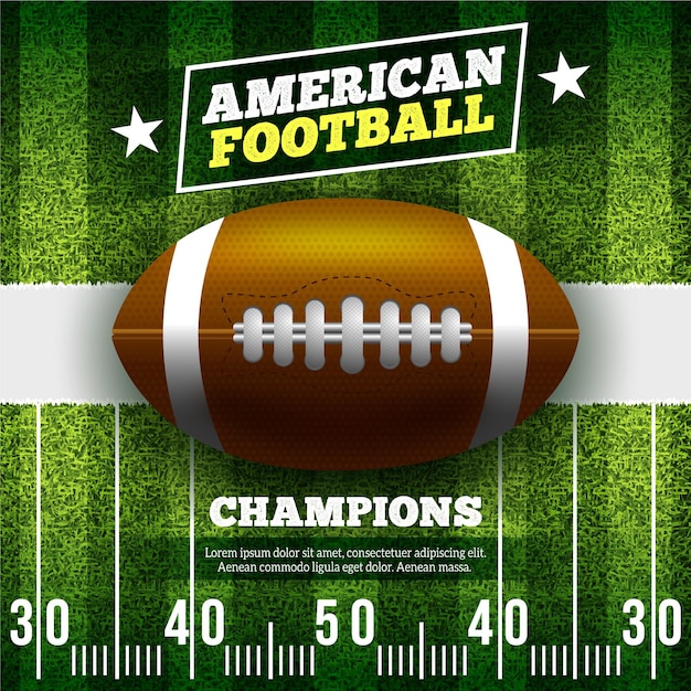 Free Vector american football illustration