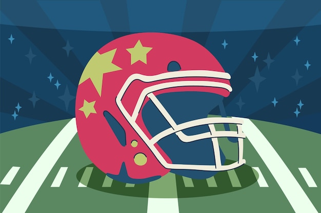 American football illustration