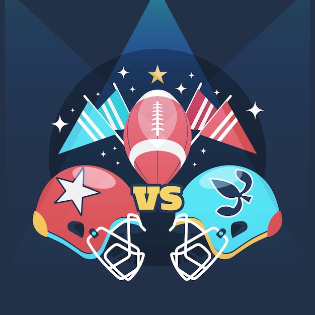 Free Vector american football illustration