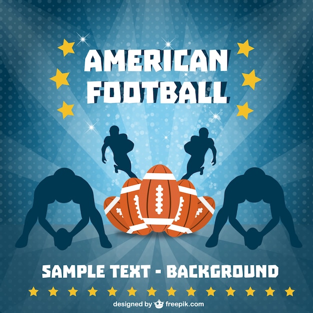 American football players background 