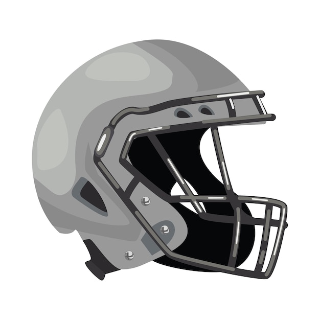 Free Vector american football protection helmet icon vector