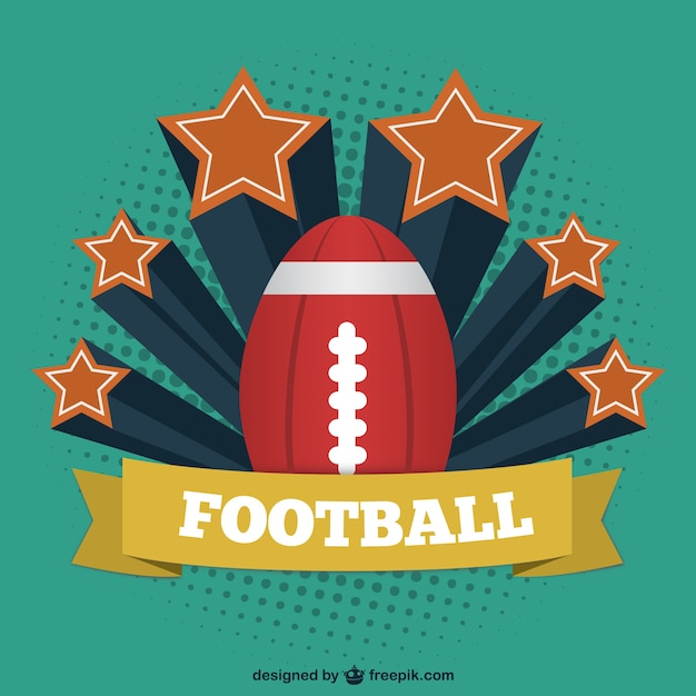 Free Vector american football vintage template 