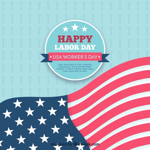 American labor day flag background