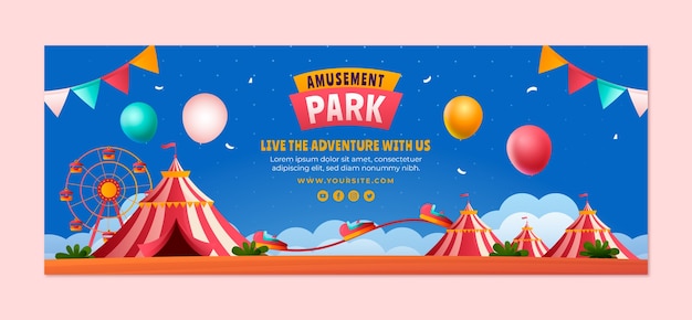 Amusement park template design