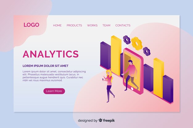 Analytics landing page