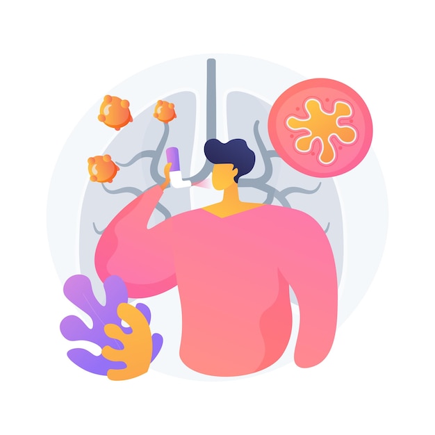 Anaphylaxis abstract concept vector illustration. Severe allergic reaction help, anaphylaxis shock treatment, emergency allergy case, hypersensitivity, cause and symptoms abstract metaphor.