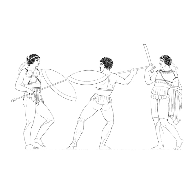 Free Vector ancient greece illustration