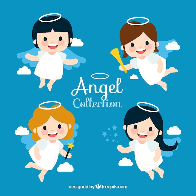 Angel collection for christmas designs