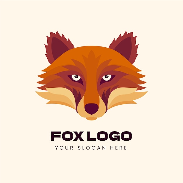 Free Vector animal logo design template