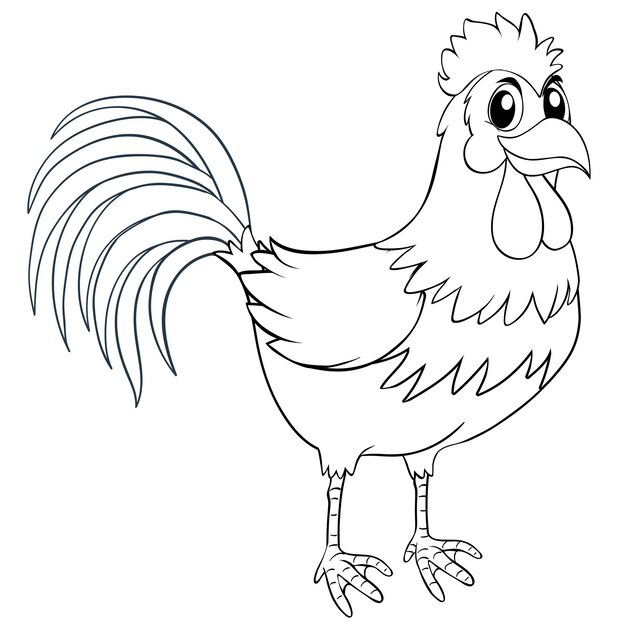 Animal outline for chicken