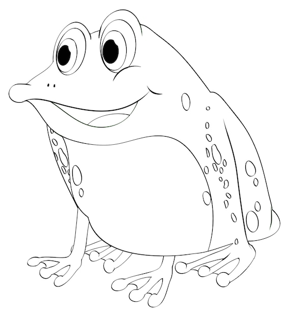 Free Vector animal outline for frog