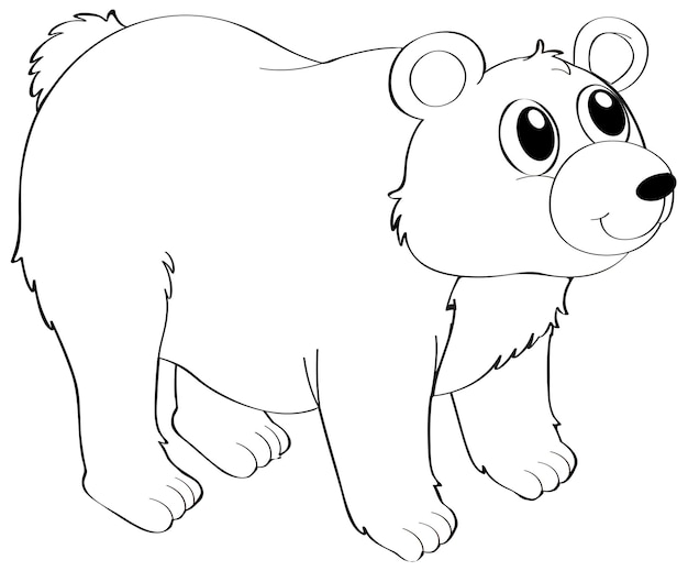 Free Vector animal outline for grizzly bear