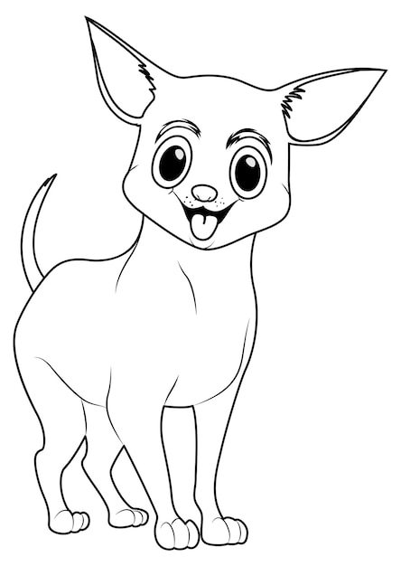 Animal outline for little chiwawa dog