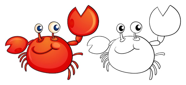 Animal outline for little crab