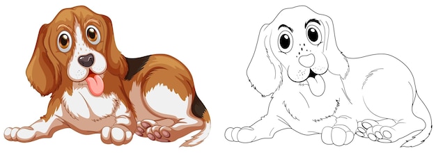 Animal outline for little dog