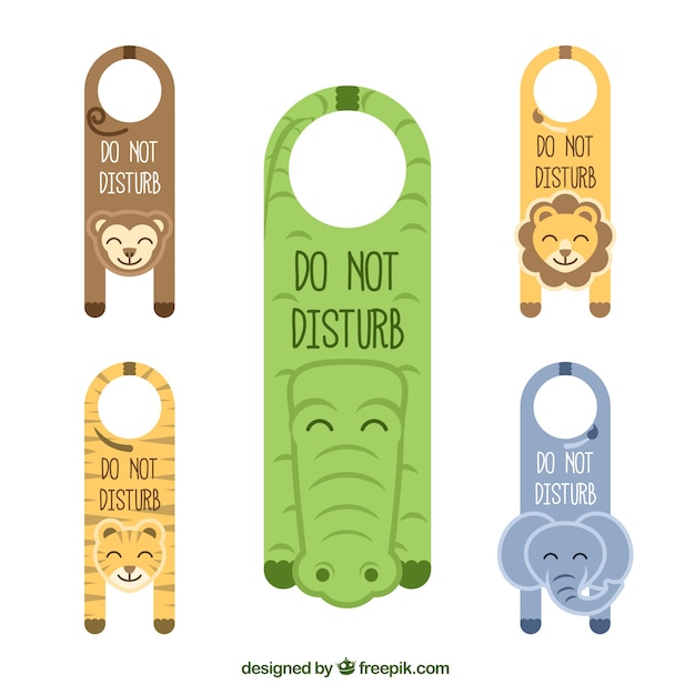 Animals door hangers