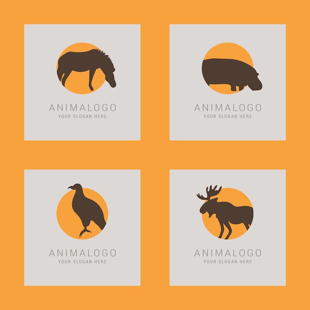 Free Vector animals logo templates